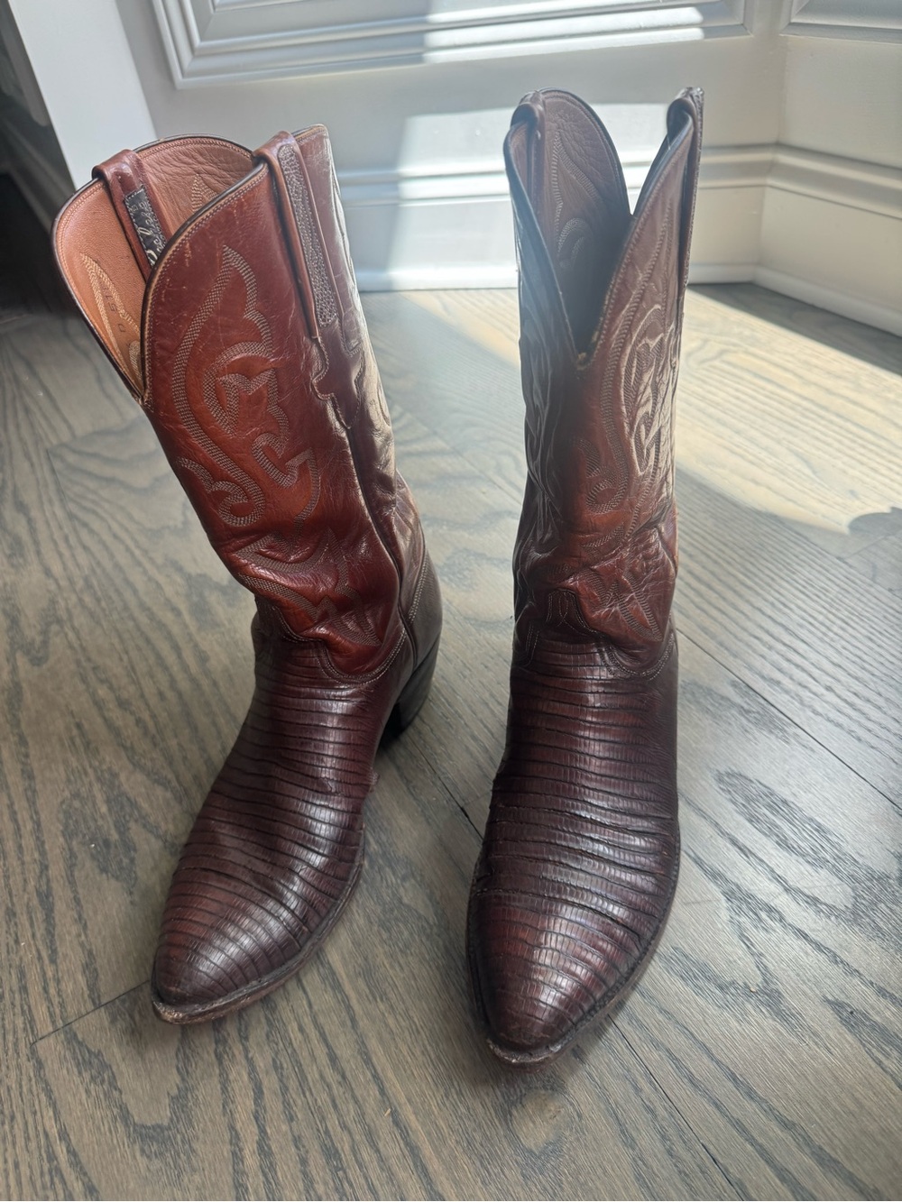 Lucchese Classics Lizard Leather
Western Cowboy Boots Size 10D